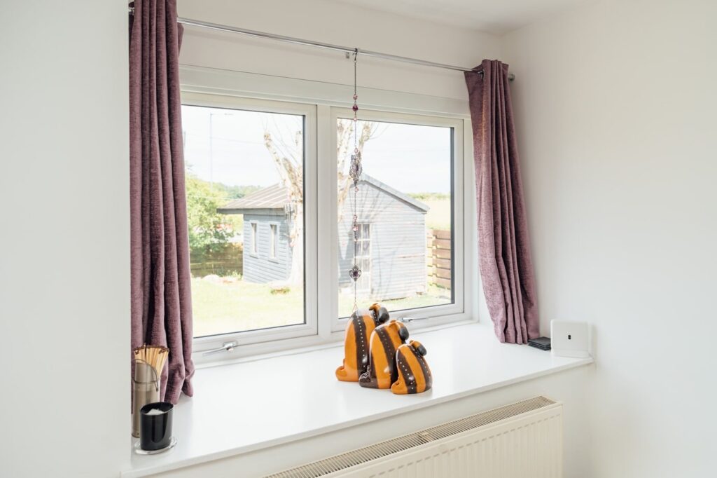 Sculptured White uPVC Casement Windows