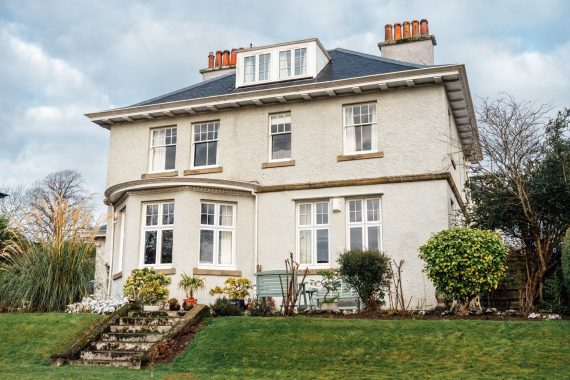 Full Property with White Woodgrain Residence 9 Windows