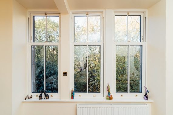 White Sash and Case Windows
